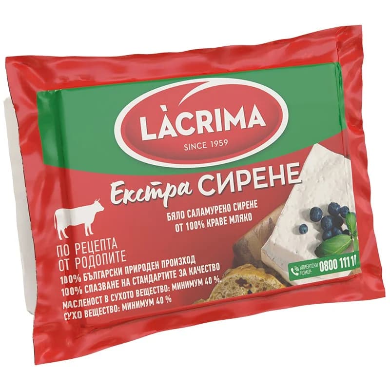 lakrima Лакрима Сирене Lacrima Краве Екстра 350 г, cheap.bg