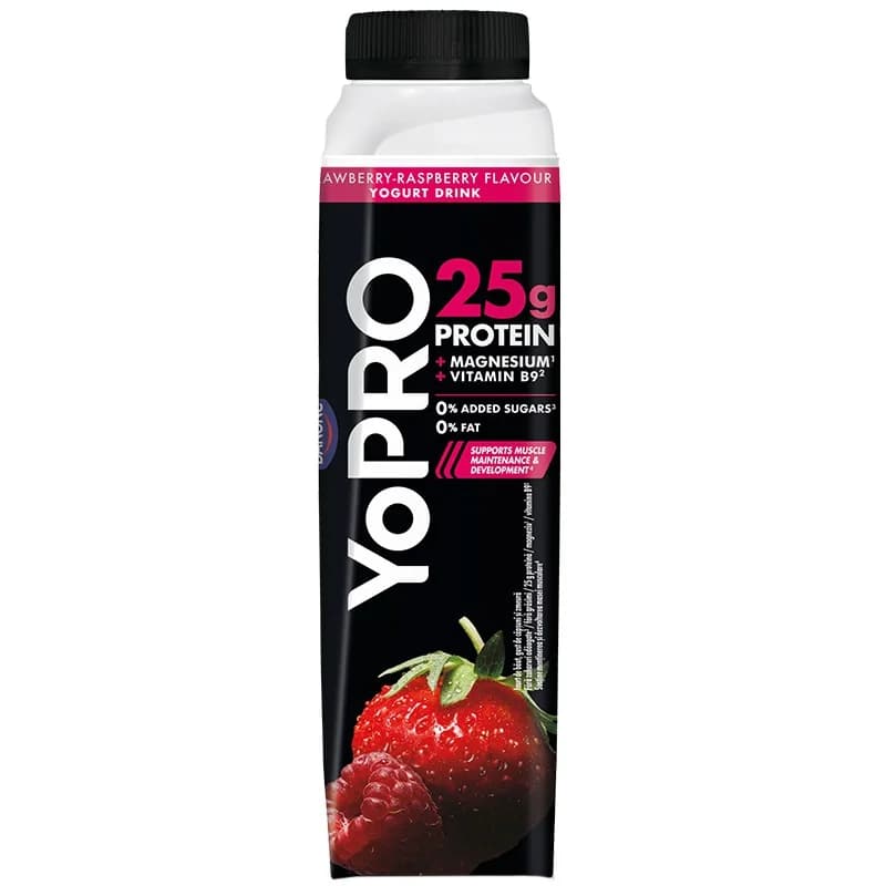 yopro ЙоПРО Протеинова Млечнокисела Напитка Danone Ягода и Малина 300 г, cheap.bg