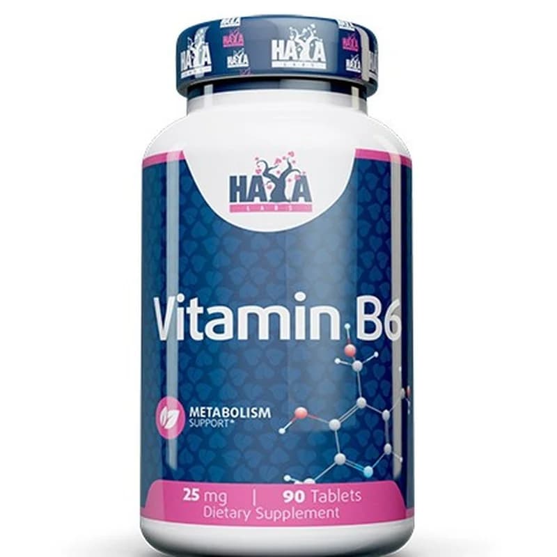 haya labs HAYA LABS Витамин B6 25мг., Таблетки Х 90, 1 бр, cheap.bg