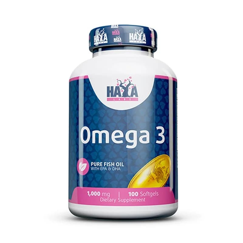 HAYA LABS Omega 3 (омега 3 Мастни Киселини) 1000мг Х 100, 1 бр, eBag