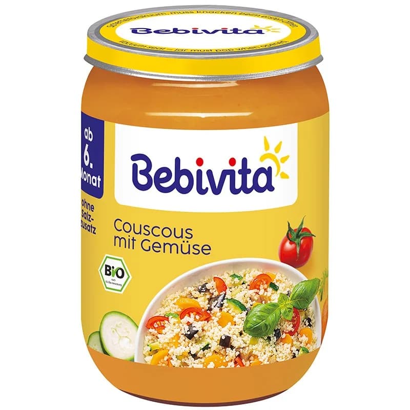 bebivita Бебивита Био Пюре Кускус със Зеленчуци 6м+ 190 г, cheap.bg