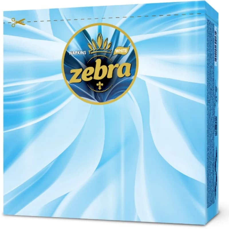 zebra Зебра Салфетки White 33x33 см 75 бр., eBag