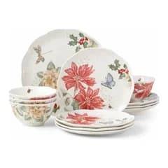 LENOX Сервиз за хранене 884473 BUTTERFLY MDW HOLIDAY С-3 ЗА ХРАНЕНЕ 12Ч, Техномаркет