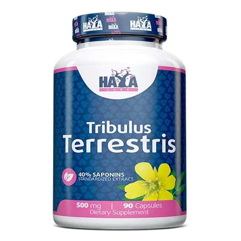 HAYA LABS Tribulus Terrestris - Подобрява Хормоналния Баланс При Мъжете 500мг, Таблетки X 90, 1 бр, eBag
