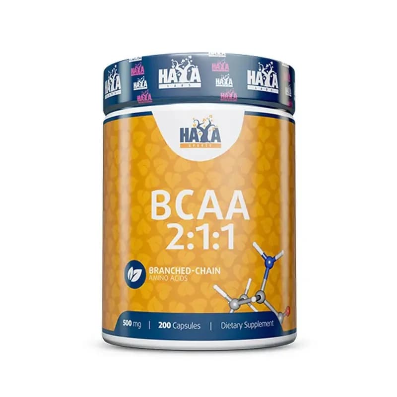 haya labs HAYA LABS Sports Bcaa 2:1:1 Капсули 500мг Х200 1 бр, cheap.bg