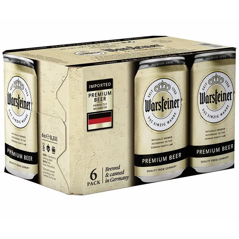 warsteiner Warsteiner Бира Pilsner 4,8% Кен 6 x 330 мл, cheap.bg