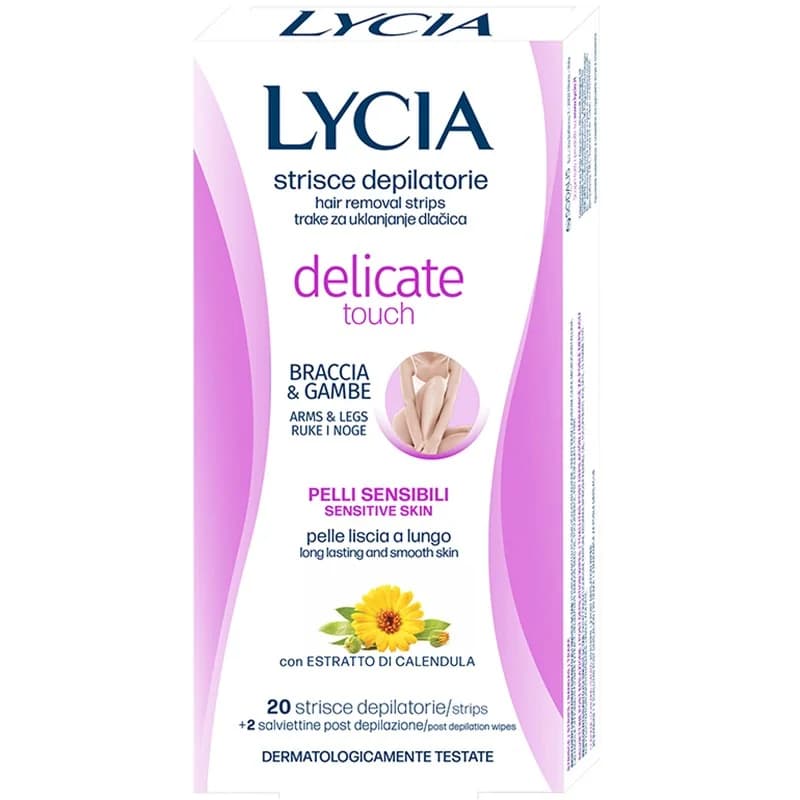 lycia Lycia Депилиращи Ленти за Тяло Delicate Touch за Чувствителна Кожа 20 бр., cheap.bg