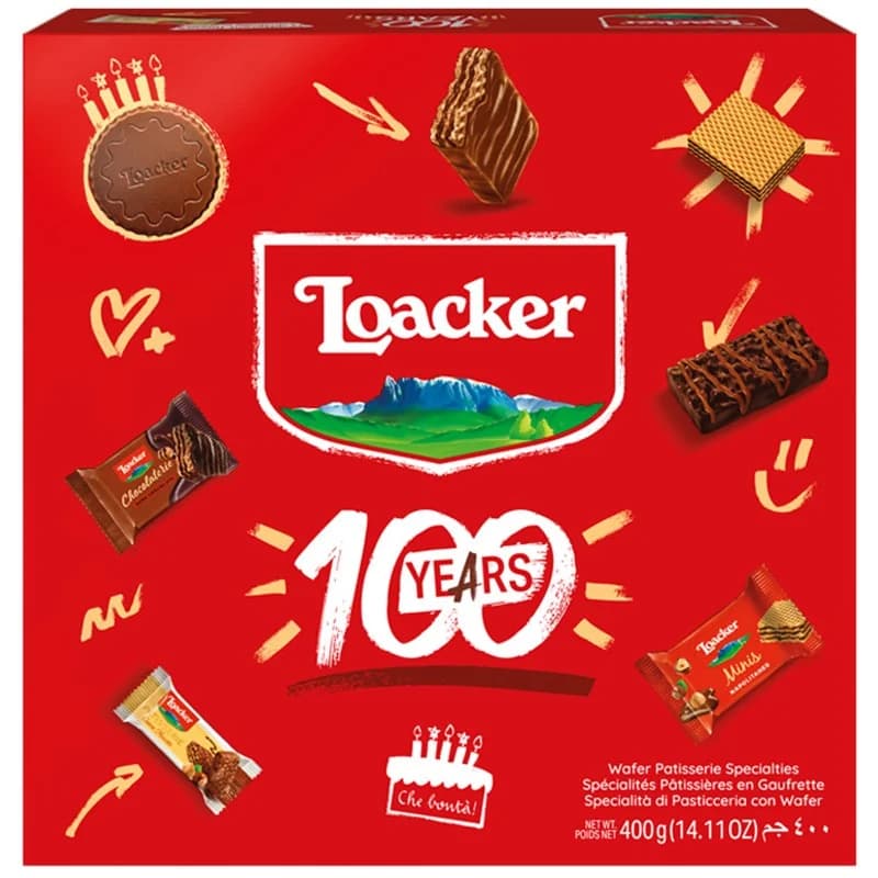 loaker Лоакер Бисквити и Вафли Loacker Best of Moments 400 г, eBag