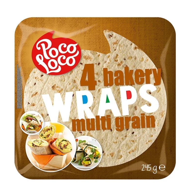 poko loko Поко Локо Тортила Poco Loco Многозърнести Питки 4 бр x 22 см 245 г, cheap.bg