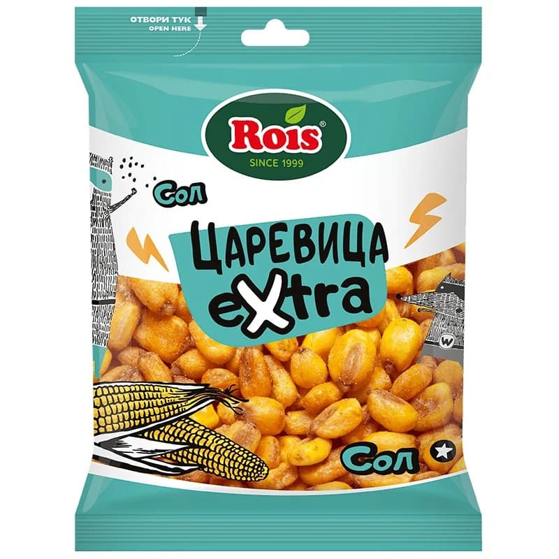 rois Rois Царевица Екстра със Сол Пържена 90 г, cheap.bg