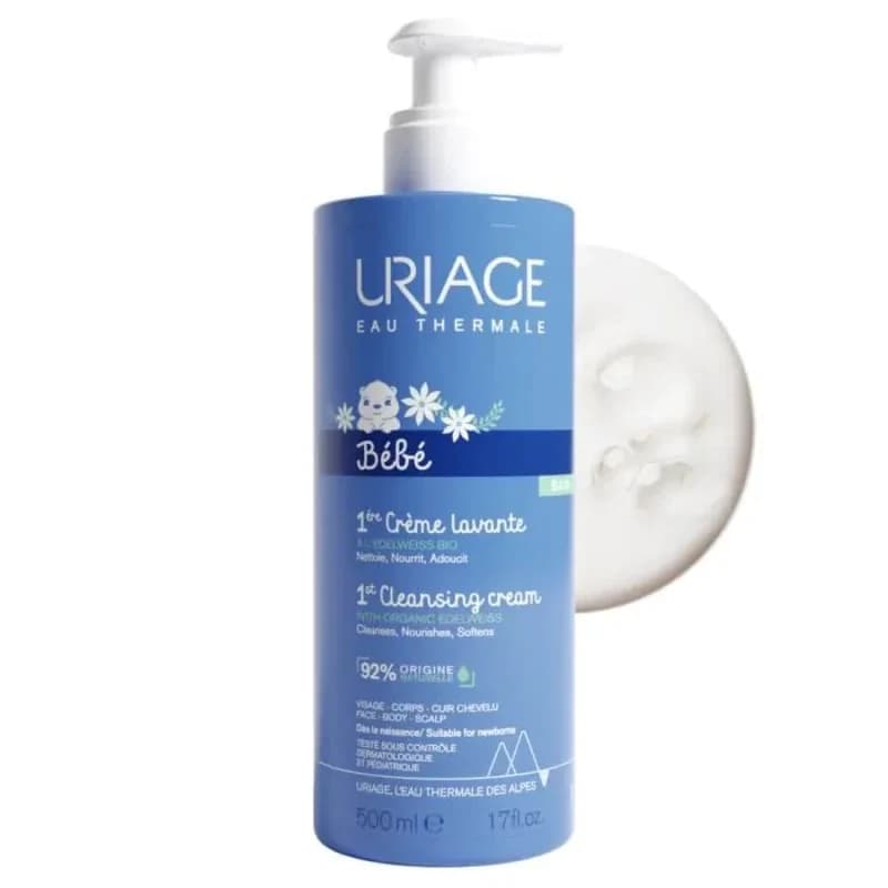 uriage URIAGE Bebe Creme Lavante Почистващ Крем За Бебета С Изплакване 500мл 1 бр, cheap.bg