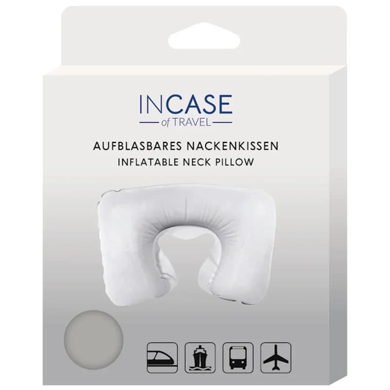 incase InCase Надуваема Възглавница за Път Сива 1 бр., cheap.bg