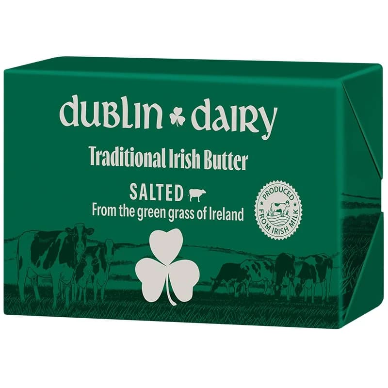 Дъблин Деъри Краве Масло Dublin Dairy Ирландско 82% от Пасищни Крави със Сол 200 г, eBag