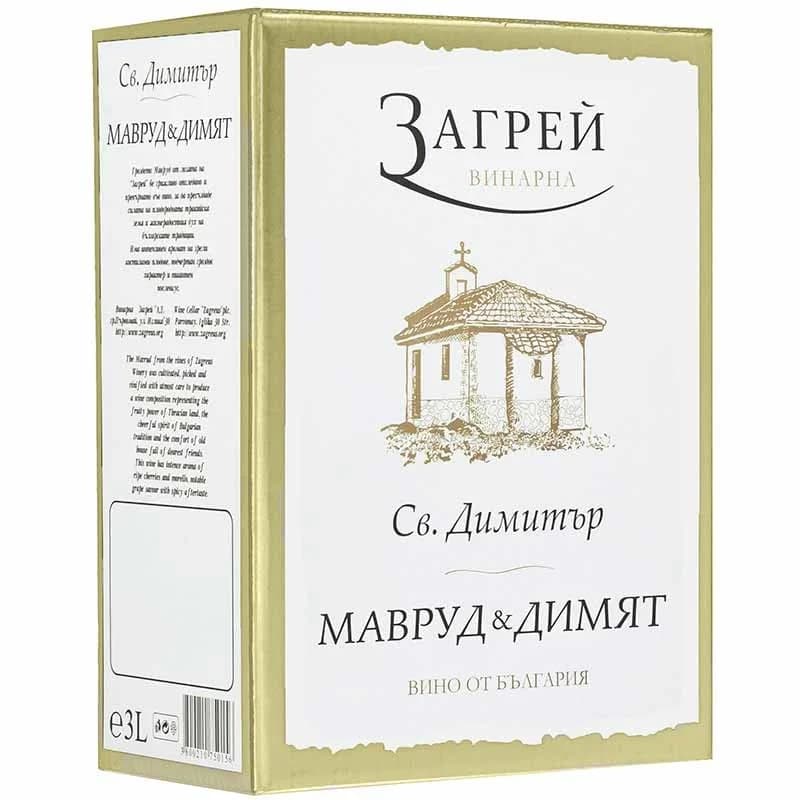 Загрей Бяло Вино Мавруд & Димят Bag in Box 3 л