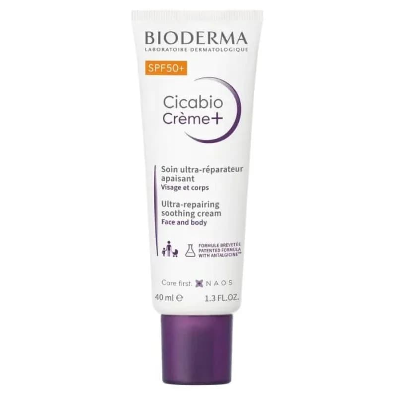BIODERMA Cicabio Creme+ Spf50+ Възстановяващ Крем Против Пигментации 40мл 1 бр, eBag