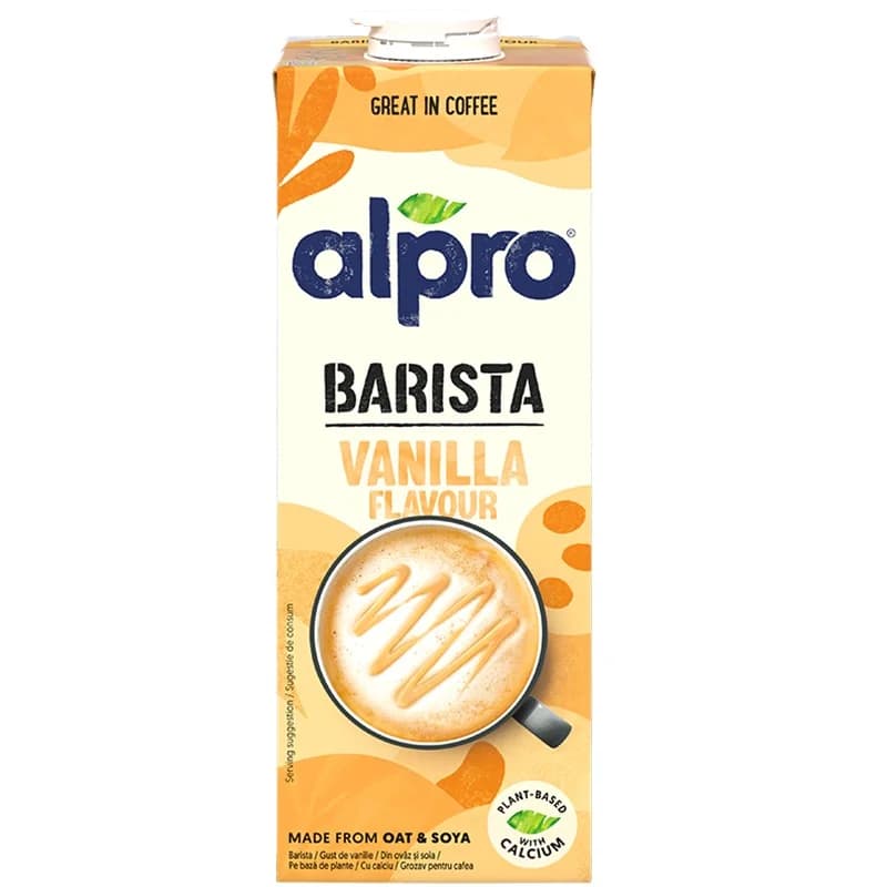 alpro Алпро Напитка Соя и Овес Barista с Аромат на Ванилия 1 л, cheap.bg