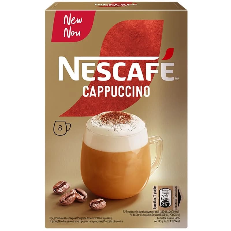 neskafe Нескафе Кафе Напитка Nescafe Cappuccino 8 x 13.5 г, cheap.bg