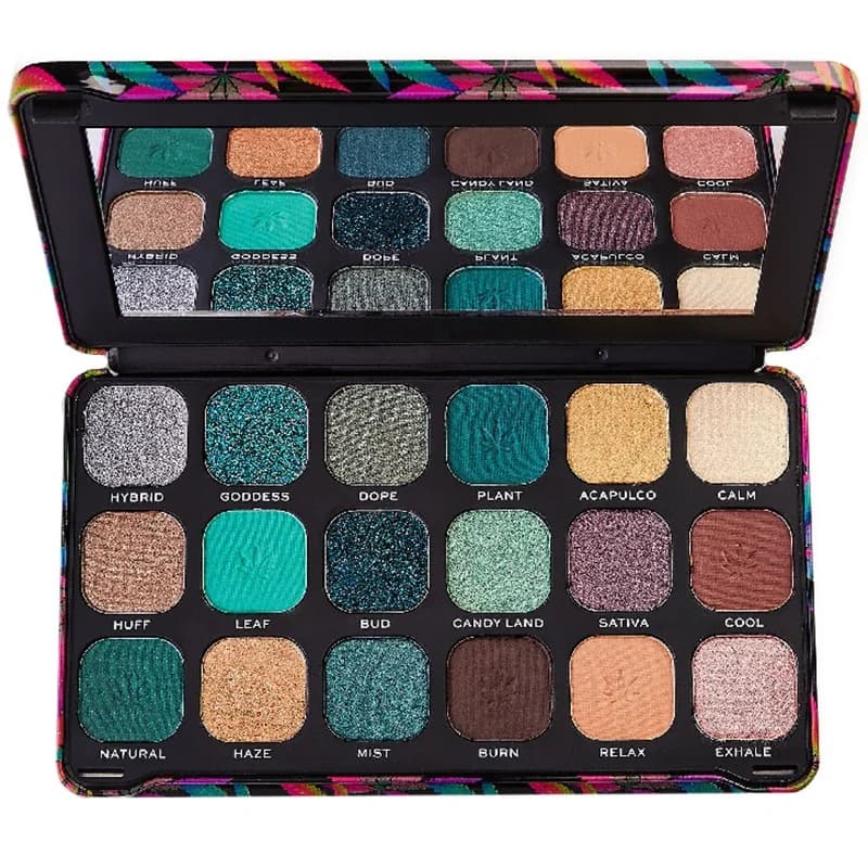 Makeup Revolution Сенки Палитра Forever Flawless Chilled с Канабис Сатива 18 Цвята 1 бр., eBag