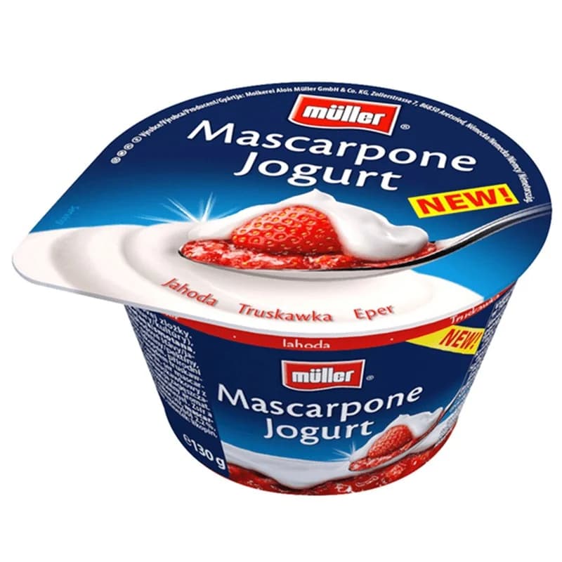 myuler Мюлер Йогурт Muller с Маскарпоне и Ягоди 7,3% 130 г, eBag