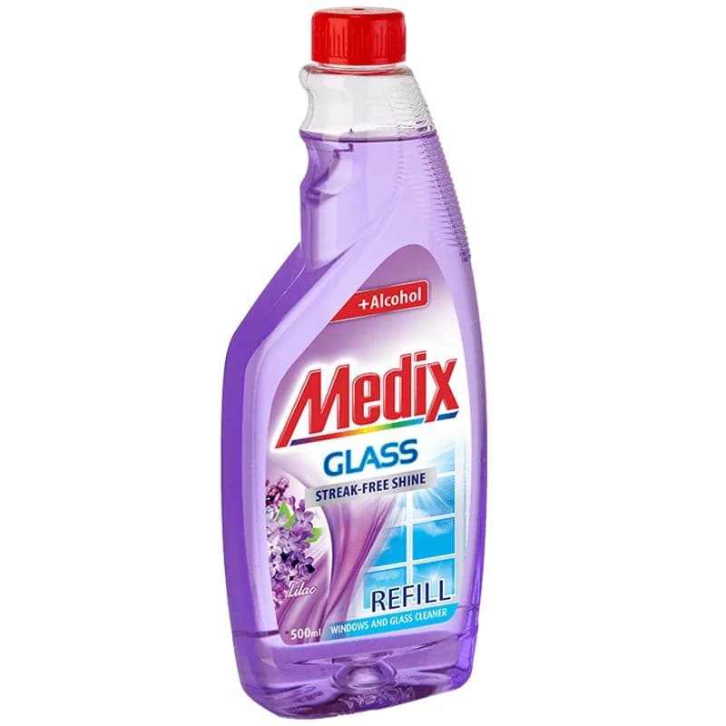mediks Медикс Препарат за Стъкла Medix Люляк Пълнител 500 мл, cheap.bg