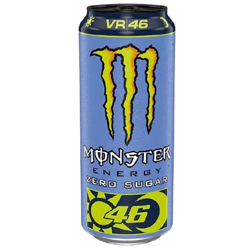 Монстър Енергийна Напитка Monster Valentino Rossi VR46 без Захар 500 мл, eBag