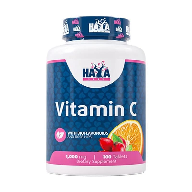HAYA LABS Витамин C 1000 Mg С Биофлавоноиди X100 Таблетки 1 бр, eBag