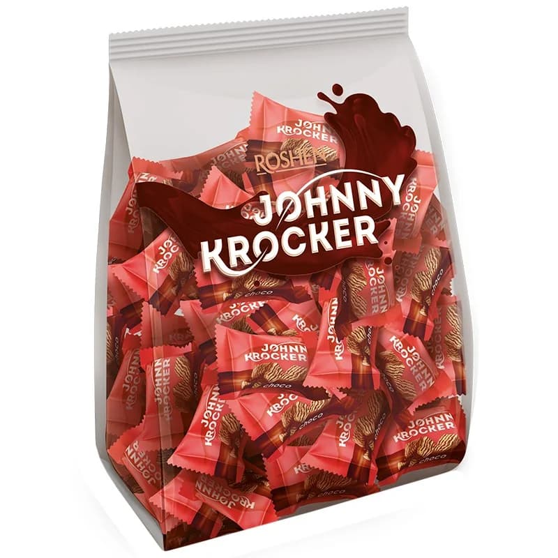 roshen Рошен Вафли Johnny Krocker Шоко 1 кг, cheap.bg