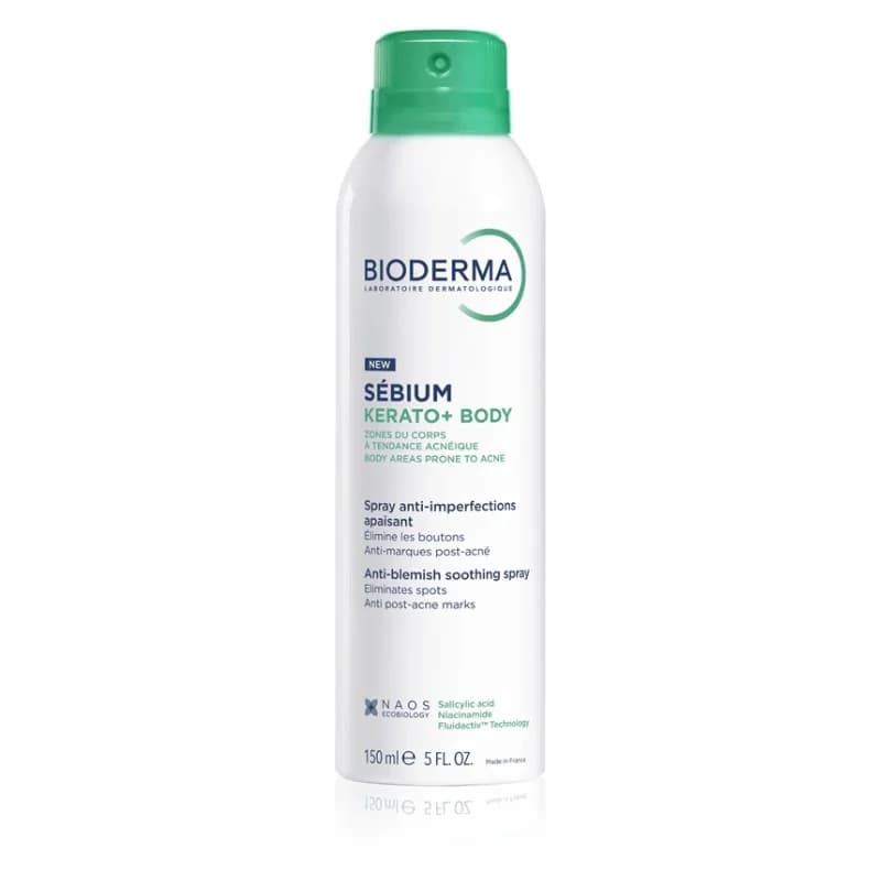 BIODERMA Sebium Kerato+ Body Спрей За Тяло За Пъпки, Белези И Зачервявания 150мл 1 бр, eBag