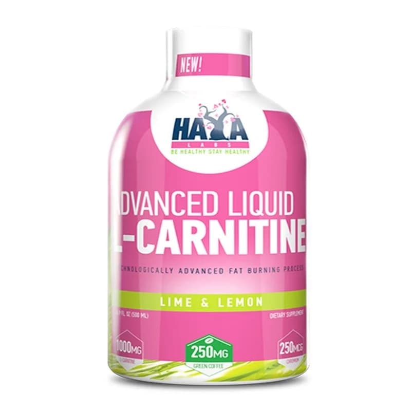 HAYA LABS Advanced Liquid L-carnitine (течен L-карнитин) С Вкус Лимон И Лайм 500мл., 1 бр