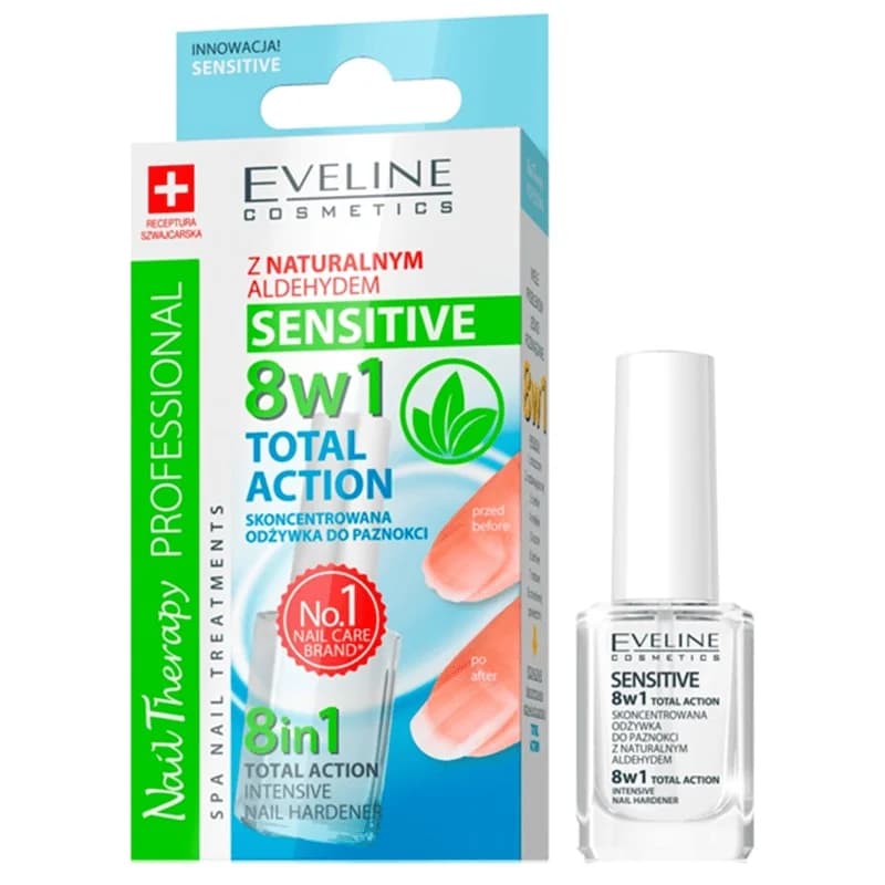 eveline Eveline Заздравител за Нокти Nails Total Action 8в1 Sensitive 12 мл, cheap.bg
