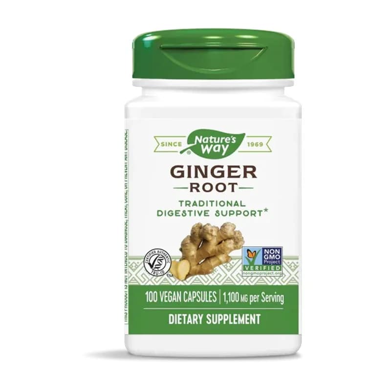 natures way NATURES WAY Джинджифил Капсули При Стомашен Дискомфорт 550мг Х100 1 бр., cheap.bg