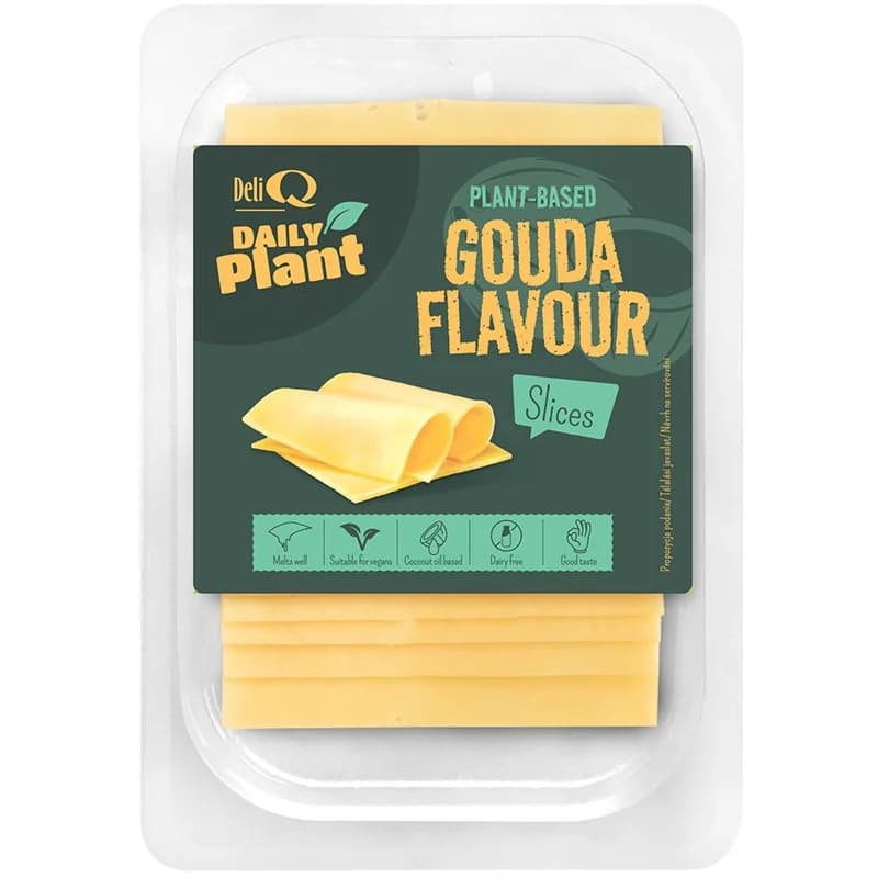 deliq DeliQ Веган Продукт Daily Plant с Вкус на Сирене Гауда Слайс 100 г, cheap.bg