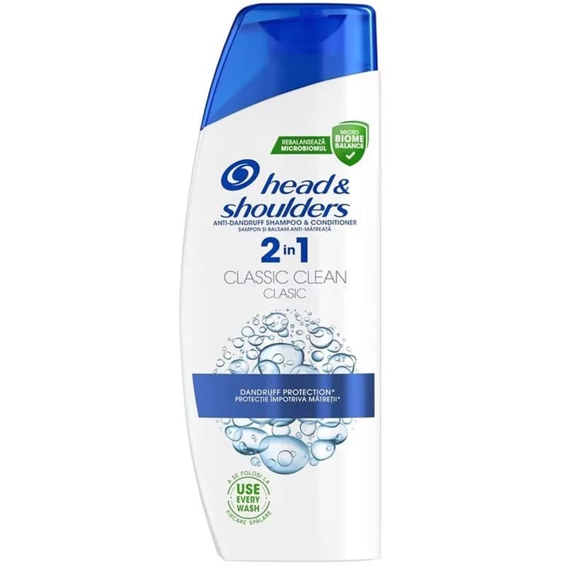 head shoulders Head & Shoulders Шампоан 2in1 Classic Clean 330 мл, cheap.bg