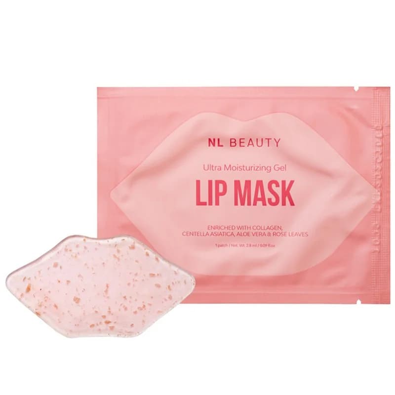 nl beauty NL Beauty Хидратираща Гел Маска за Устни с 4 Активни Съставки 1 бр., cheap.bg