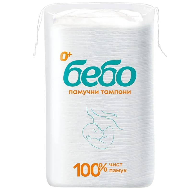 bebo Бебо Памучни Тампони 100% Памук 40 бр., eBag