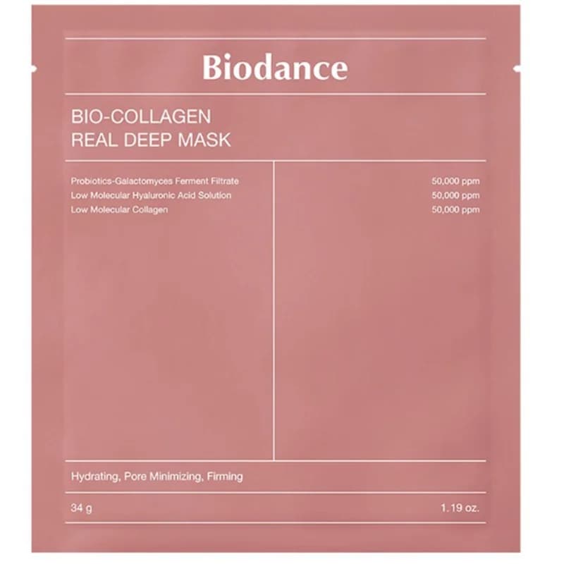 biodance Biodance Маска за Лице с Колаген, Ниацинамид, Хиалуронова Киселина и Стягащи Порите Съставки 34 г, cheap.bg