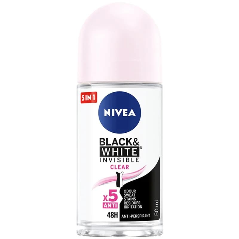 nivea Нивеа Део Рол Он Invisible Black & White Clear 50 мл, cheap.bg