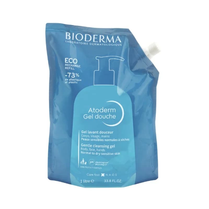 bioderma BIODERMA Atoderm Душ-гел За Лице И Тяло 1л. Еко Рефил 1 бр, cheap.bg
