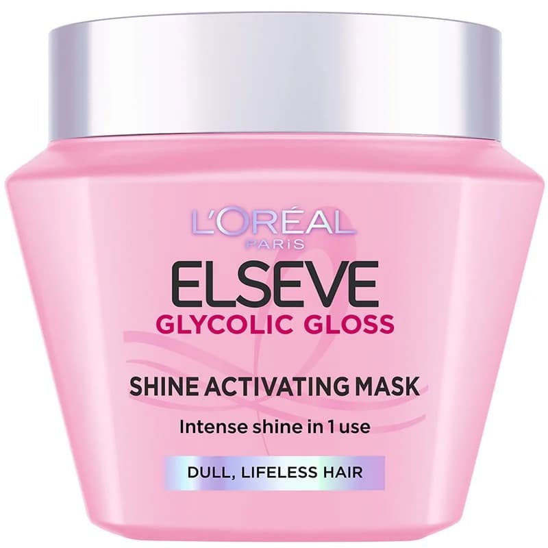 elsev Елсев Маска за Коса без Блясък L'Oréal Elseve Glycolic Gloss Core 300 мл, cheap.bg