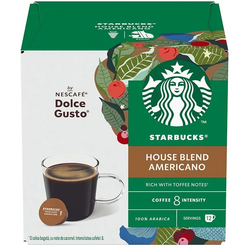 starbaks Старбъкс Кафе Starbucks House Blend Dolce Gusto 12 бр., cheap.bg