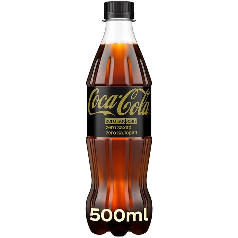 coca cola Кока-кола без Кофеин и Добавена Захар 500 мл, eBag