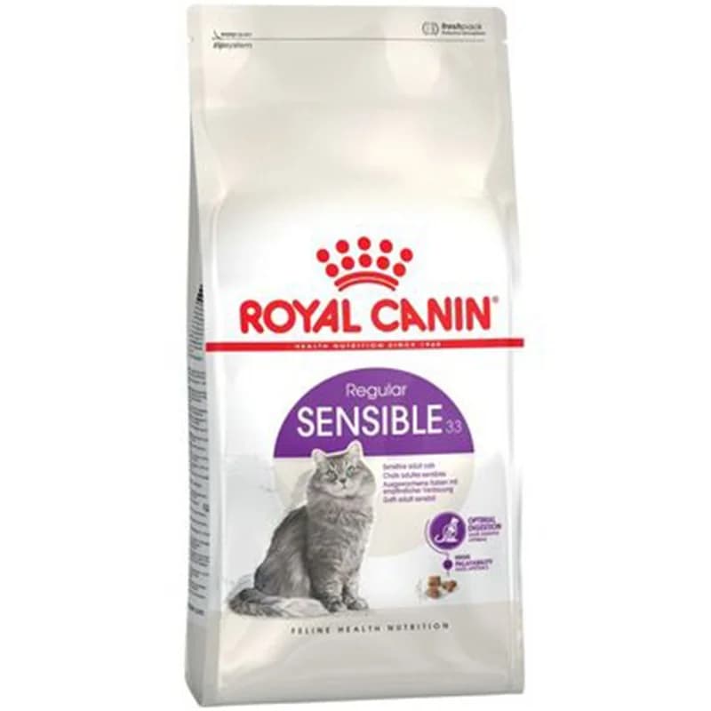 Роял Канин Храна за Котки Royal Canin Sensible 33 за Котки със Затруднено Храносмилане Суха 400 г, eBag