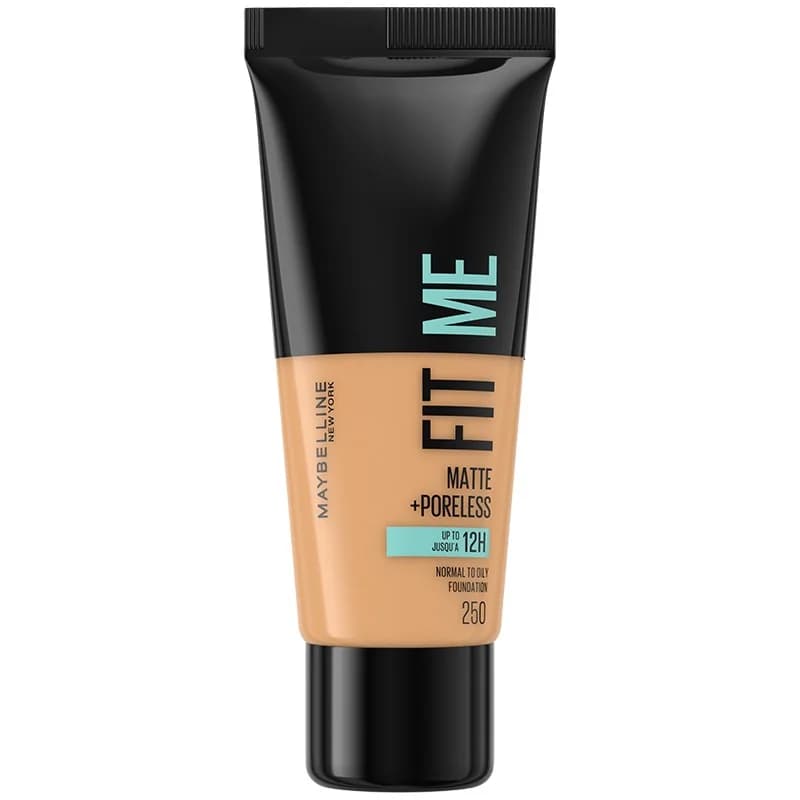 maybelline Maybelline Матиращ Фон дьо Тен Fit Me 250 Sun Beige за Нормална до Мазна Кожа 1 бр., cheap.bg