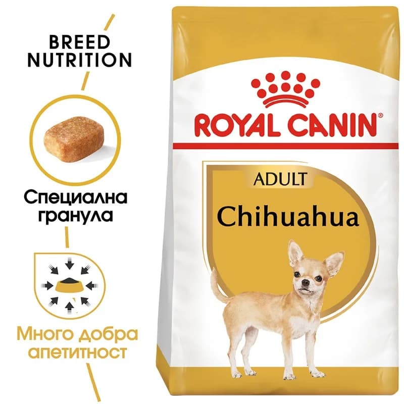 royal kanin Роял Канин Храна за Кучета Royal Canin Chihuahua Adult за Кучета Чихуахуа Суха 1.5 кг, cheap.bg