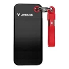 VERBATIM Външен хард диск POCKET SSD USB 3.2 1TB RED 32192, Техномаркет