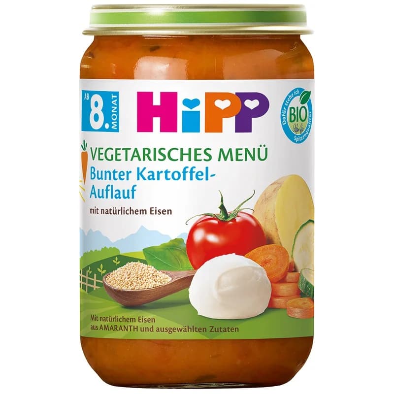 hip Хип Био Пюре Hipp Зеленчукова Яхния с Картофи 8м+ 220 г, cheap.bg