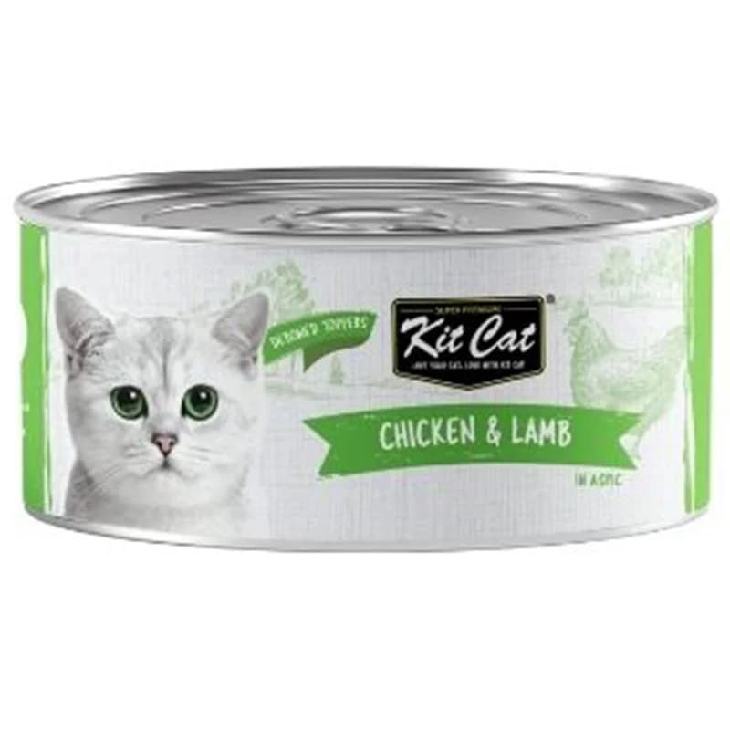 kit cat Kit Cat Храна за Котки Deboned Toppers Допълваща с Пилешко и Агнешко в Аспик 80 г, cheap.bg