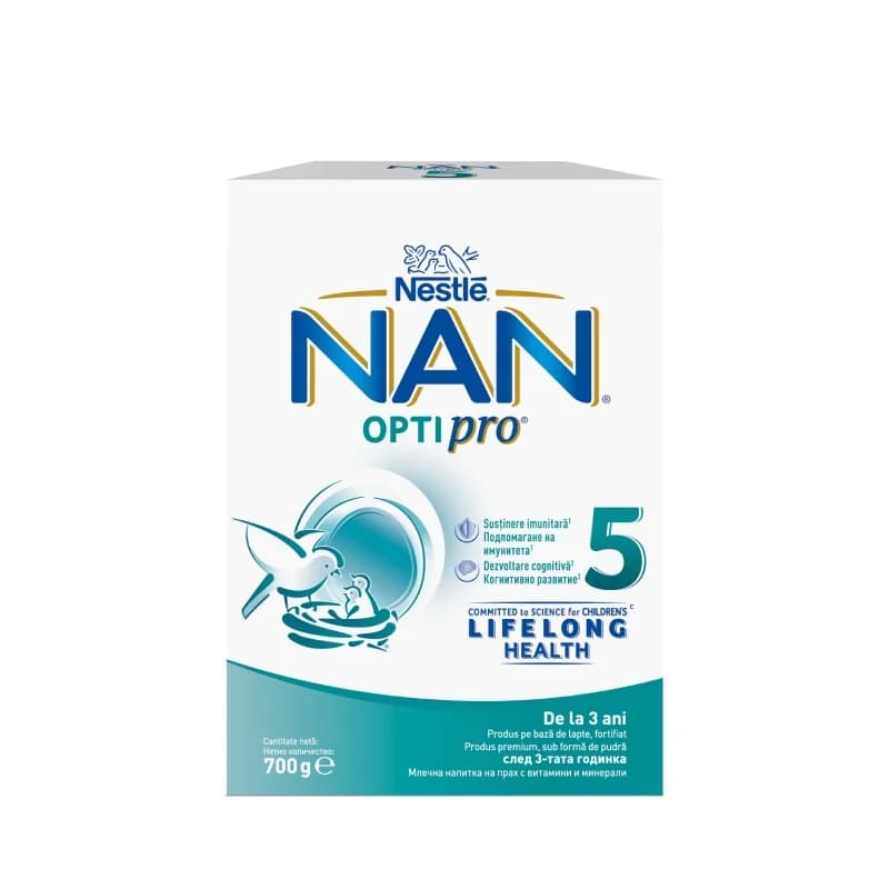 nan NAN Мляко Nestle 5 Optipro След 3 години 700 г, cheap.bg