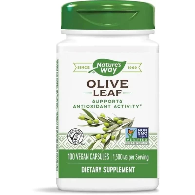 NATURES WAY Маслина Лист Капсули При Висок Холестерол 500мг Х100 Nature’s Way 1 бр, eBag