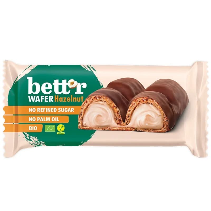 bettr Беттр Био Вафлен Десерт с Лешников Крем Веган 33 г, cheap.bg